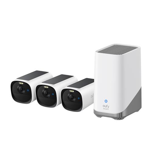 Anker EufyCam 3x E40 + HomeBase 2 16GB | Human detection