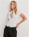 Nelly - Valkoinen - Cute Smock Blouse Top