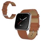 Fitbit Blaze / Versa Lite / Versa naudannahkainen nahkaranneke - Ruskea