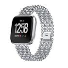Elegantti vaihtoranneke Fitbit Versa-kellolle - Hopea