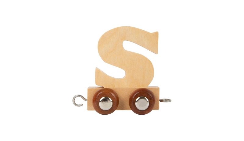 Small Foot - Wooden Letter Train - S - 12 pieces