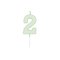 Globos Cake candle 4.5cm Pastel Mint no. 2 – kuva 1