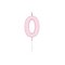 Globos Cake candle 4.5cm Pastel Pink no. 0 – kuva 1