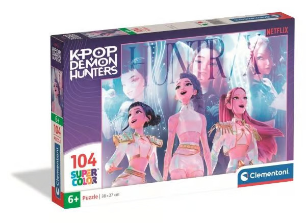 K-Pop Demon Hunters -palapeli, 104 palaa, Clementoni