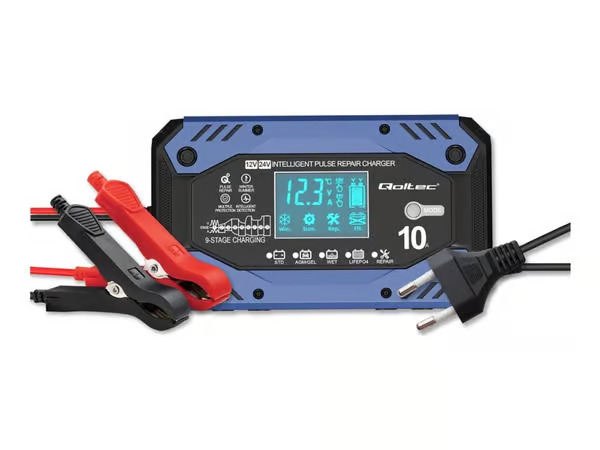 Qoltec 10A akkulaturi