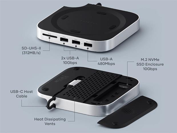 Satechi Mac Mini M4 Stand & Hub USB 3.2 Gen 2