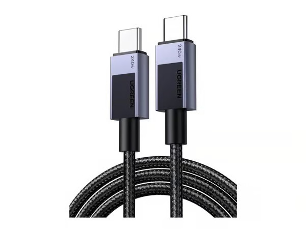 UGREEN USB-C <-> USB-C - 240W - 2m - Harmaa