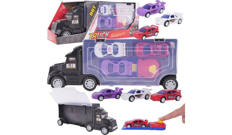 Suuri vetoauto, jossa 3 autoa ja katapultti – kuva 1/1