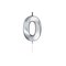 Globos Cake Candle 6cm Metallic Silver no.0 – kuva 1
