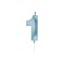 Globos Cake Candle 6cm Metallic Light Blue no. 1 – kuva 1