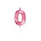 Globos Cake Candle 6cm Metallic Light Pink no. 0 – kuva 1