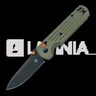 Fox Knives Gabi - Black Top Shield - G10 kääntöveitsi, oliivinvihreä