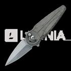 Fox Knives Saturn Flipper - Stonewash - Micarta kääntöveitsi, oliivinvihreä