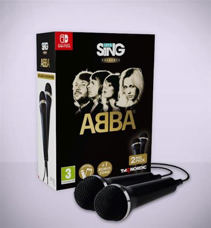 Let's Sing ABBA 2027, Nintendo Switch -peli + 2 mikrofonia – kuva 1/3