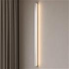 Lucande LED-seinävalaisin Kinsley, 90 cm, nikkeli, himmennettävä, CCT