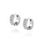 Mockberg Midnight Silver Hoops Medium korvakorut MO528 – kuva 1