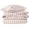 Lexington Checked Vuodevaatteet 220x220 + 50x60x2 Cm Valkoiset / Fudge - Vuodevaatesarjat Puuvilla Valkoinen - 12630029-1814-S305 – kuva 1