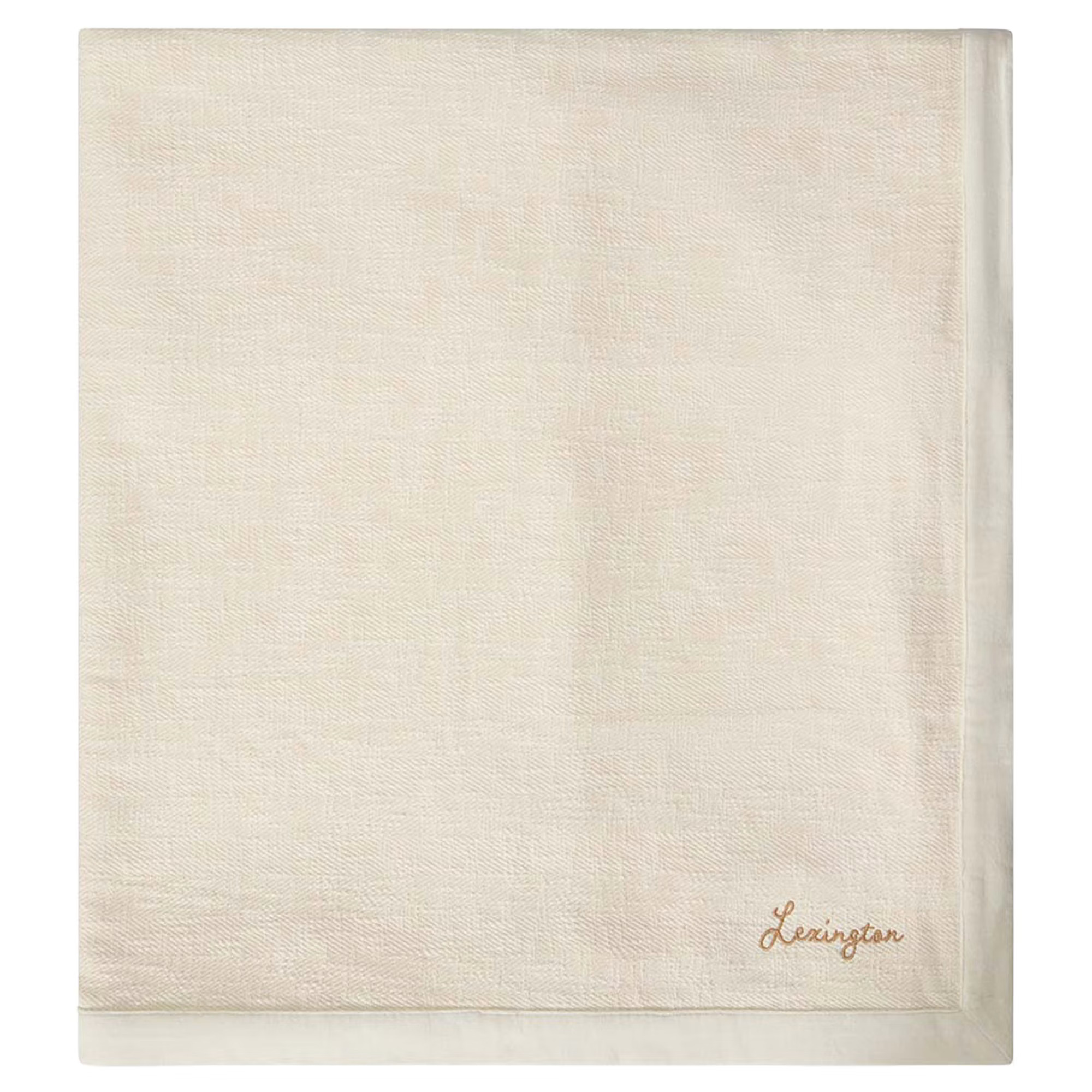 Lexington Herringbone Päiväpeite 260x240 Cm Vaalean Beige - Päiväpeitot Luomupuuvilla Light Beige - 12630100-2020-BS15