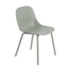 Muuto Fiber Outdoor side chair tuoli teräsjaloilla Dusty green