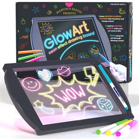 MARVINS MAGIC Creative Kit Glow Art, musta, MMG009/B
