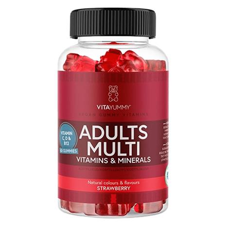 Multivitamin Vuxen Jordgubb 60 Gummies – kuva 3/6