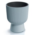 Prosperplast-kukkaruukku Milly 7574189, 39 x 49,5 cm, 20 l, lieriömäinen, vaaleanharmaa, uritettu pinta, irrotettava sisäastia