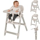 Lionelo Matt Beige Sand 3in1 -ruokailutuoli, säädettävä, kokoontaitettava, kantavuus jopa 110 kg, Beige Sand
