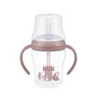 NUK Perfect Match -tuttipullo kahvoilla ja pillillä, 150 ml, Karhu, 8 kk+