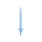 Globos Cake Candles with Holders Light Blue - 12 pcs. – kuva 1
