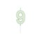 Globos Cake candle 4.5cm Pastel Mint no. 9 – kuva 1