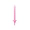 Globos Cake Candles with Holders Light Pink - 12 pcs. – kuva 1