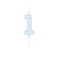 Globos Cake candle 4.5cm Pastel Blue no. 1 – kuva 1