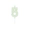 Globos Cake candle 4.5cm Pastel Mint no. 5 – kuva 1