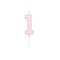 Globos Cake candle 4.5cm Pastel Pink no. 1 – kuva 1