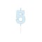 Globos Cake candle 4.5cm Pastel Blue no. 5 – kuva 1