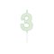 Globos Cake candle 4.5cm Pastel Mint no. 3 – kuva 1