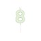 Globos Cake candle 4.5cm Pastel Mint no. 8 – kuva 1