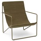 Ferm Living Desert Lepotuoli Olive / Olive - Oleskelunojatuolit Pet-kierrätysmuovi Oliivinvihreä - 1104272813