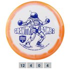 Frisbeegolfkiekko Distance Driver S-Line Horizon PD2 Gravity Bomb 2 valkoinen/oranssi
