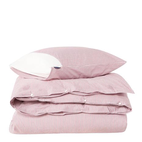 Lexington Striped Vuodevaatteet 220x220 + 50x60x2 Cm Viikuna / Valkoiset - Vuodevaatesarjat Puuvilla Valkoinen - 12630025-2875-S305
