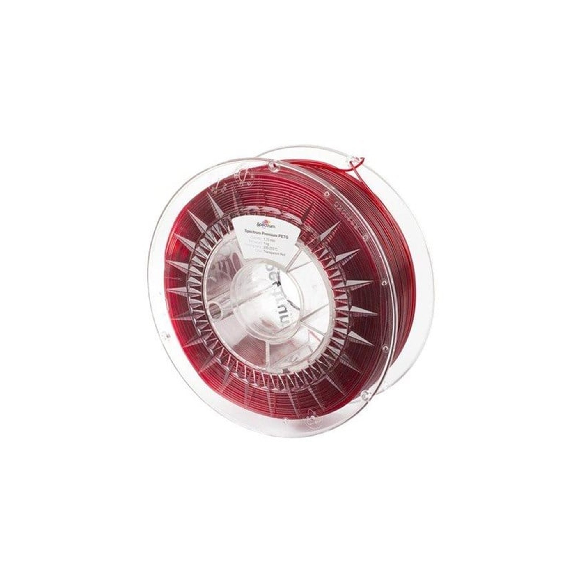 Spectrum Läpinäkyvä Punainen - Premium PET-G filament - 3D Printterit