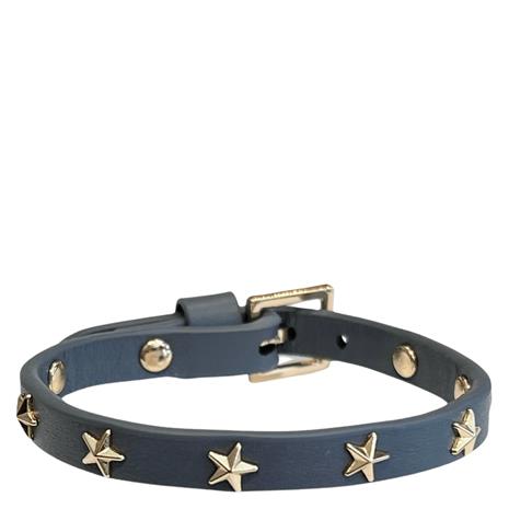DARK Leather Star Stud Bracelet Mini