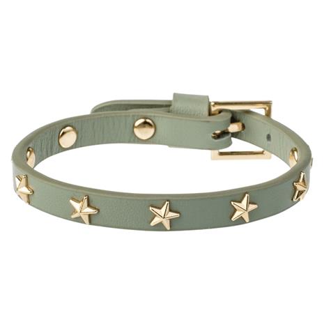 DARK Leather Star Stud Bracelet Mini