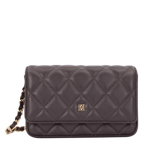 DARK Leather Quilted Mini Bag