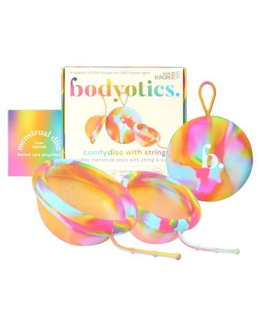 Bodyotics Comfydisc: Rainbow Edition — Reusable Menstrual Discs 2 stk. – kuva 1/2