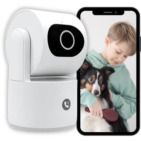 Valvontakamera - KONYKS - CAMINI CARE 2 - Sisäkäyttöön - Wifi sireenillä ja videopuhelupainikkeella – kuva 2/3