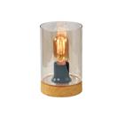 Pöytälamppu Candellux Wels skandinaavista puumuotoilua E27