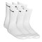 Nike Sukat Cushion 6-Pack - Valkoinen/Musta – kuva 1