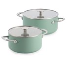Kitchenaid Advanced Hard Anodized – kovaan anodisointiin valmistetut paistinpannut 20 ja 24 cm, Cardamom