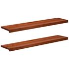 vidaXL Ikkunalautaset 2 kpl Ruskea 120 x 25 x 2 cm Kiinteä pyökki